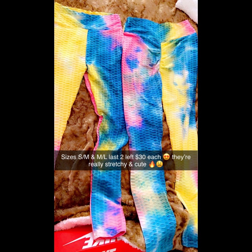 Scrunched multicolored Leggings